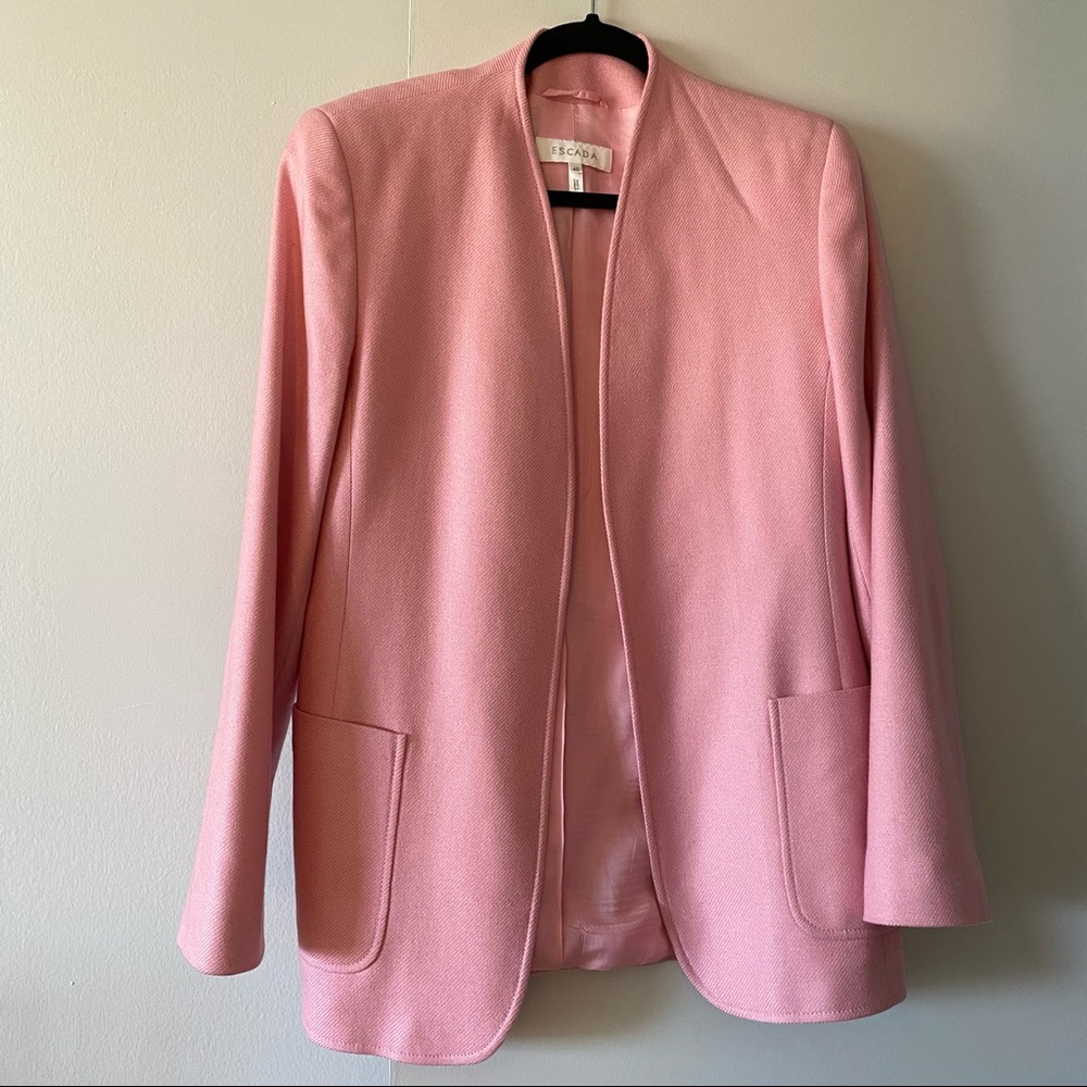 Pink Escada Cashmere Blazer